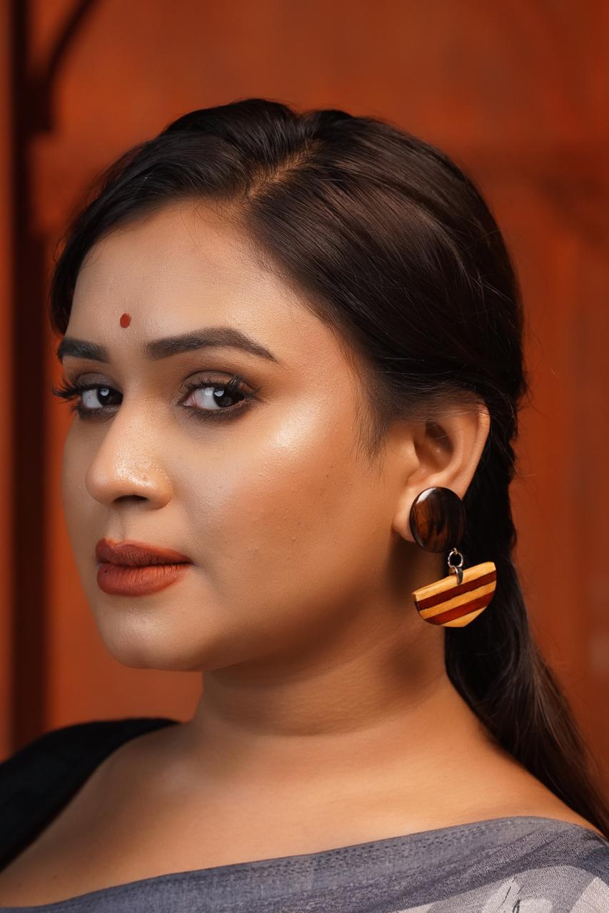 Tarangini Wooden Earrings