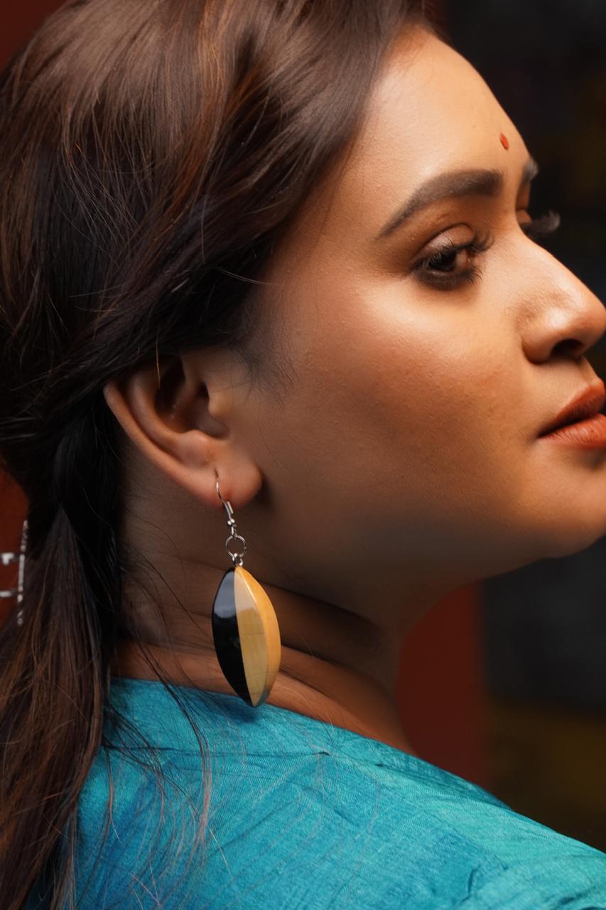 Lavanya Wooden Earrings