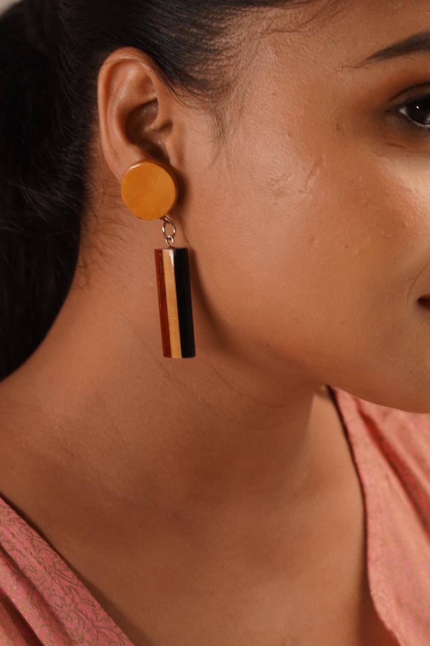 Siddhi Wooden Earrings