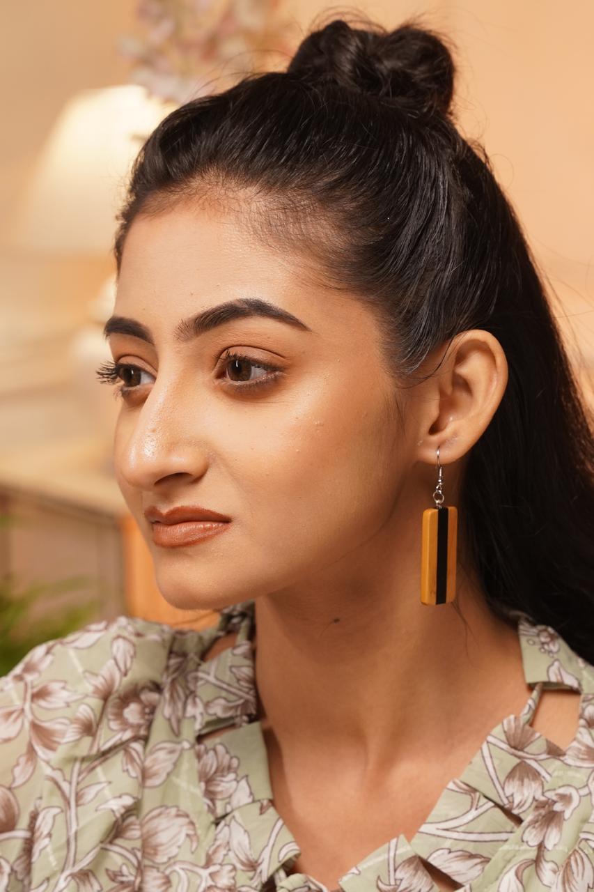 Rukmini Wooden Earrings