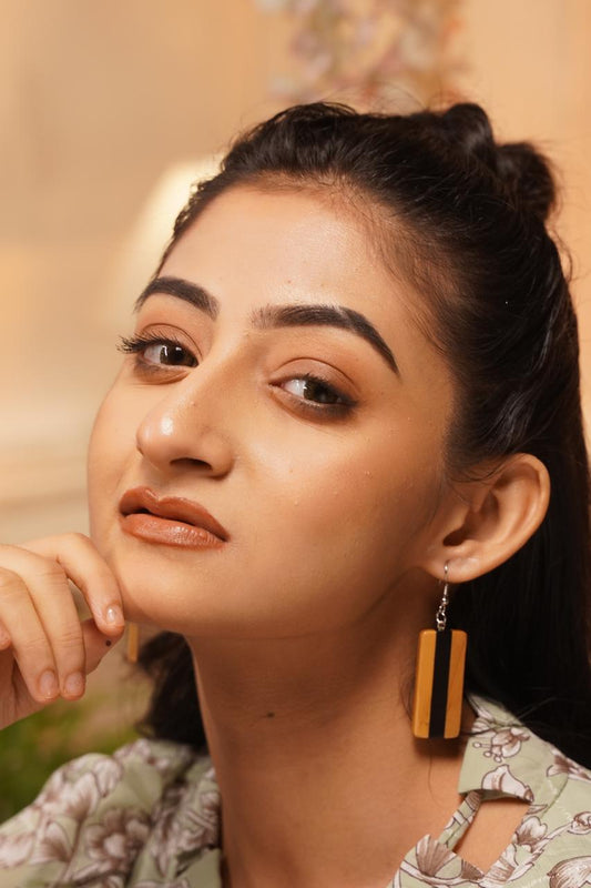 Rukmini Wooden Earrings