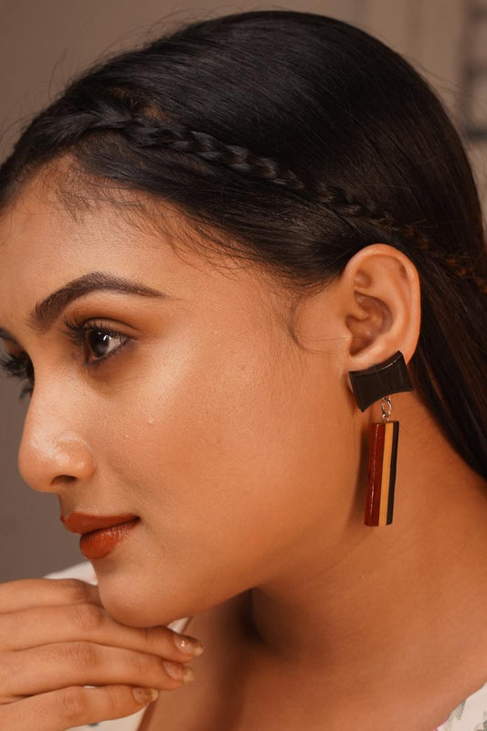 Vrikshi Wooden Earrings