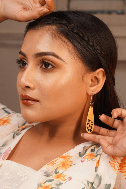 Darika Wooden Earrings