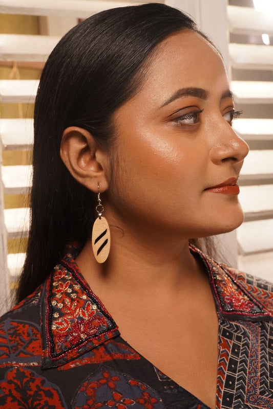 Laksha Wooden Earrings